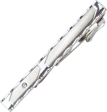 Fako Bijoux® - Dasspeld - Stropdas Clip - Tie Clip - Deluxe - Model Fernanado - 60mm - Zilverkleurig