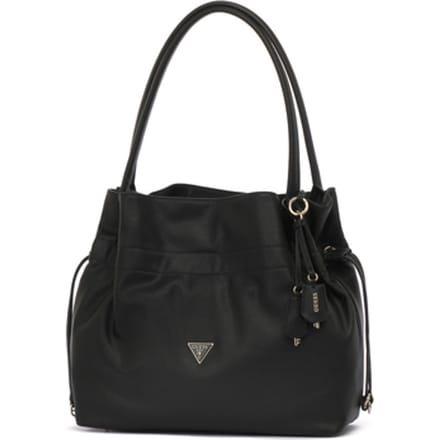 GUESS schoudertas shopper Karima Drawstring Tote Black zwart
