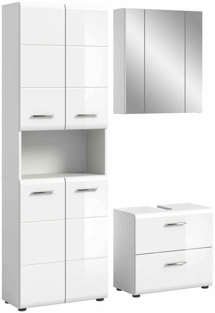 IJs badkamercombinatie wit hoogglans MDF TZ wit NB - 32x135x185cm