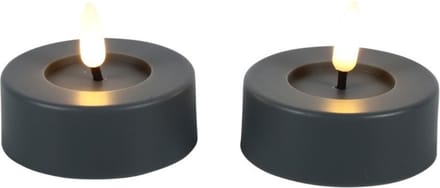 Countryfield Led Tealight Maxi Grijs 2 stuks Ø 6,5 cm