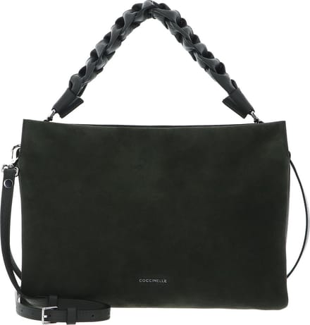 COCCINELLE Leren Schoudertas Boheme Handbag Suede Alga Donkergroen