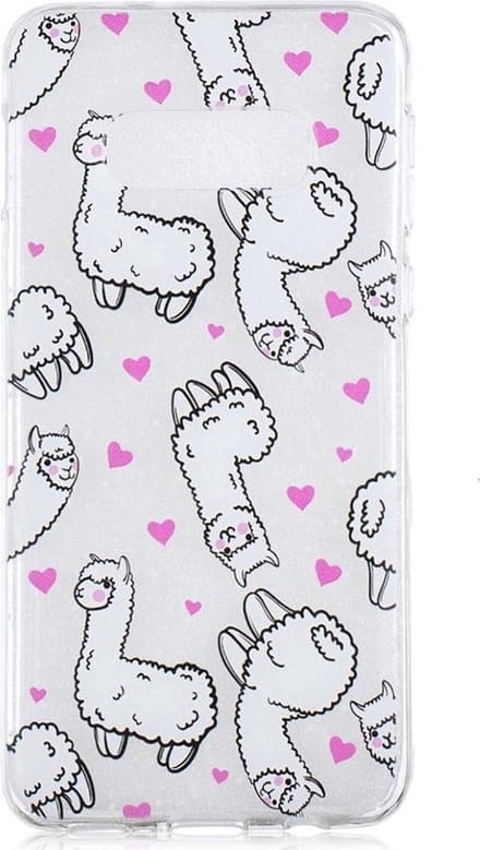 Shop4 - Geschikt voor Samsung Galaxy S10e Hoesje - Zachte Back Case Alpaca Transparant