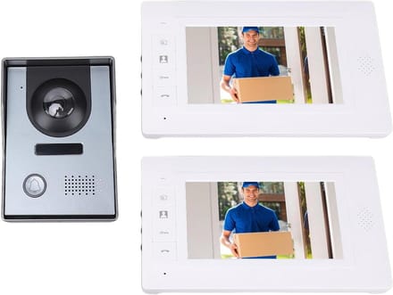 Video Deur Intercom - Beeld Bellen - Veilig Thuis - 7 Inch Kleurenscherm - 120 Gr Camera - Zwart