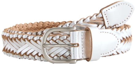 Next - Dames - Hand Plaited Leather Belt - Zilver