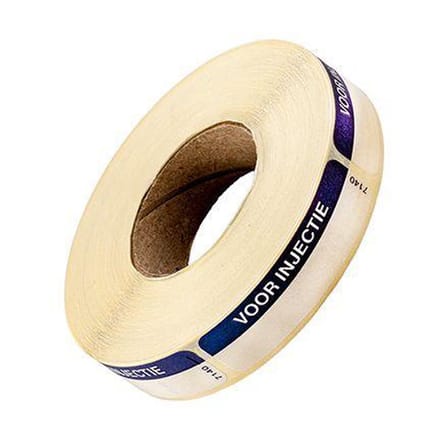Spruyt Hillen Sticker voor injectie blauw 1000 Stuks