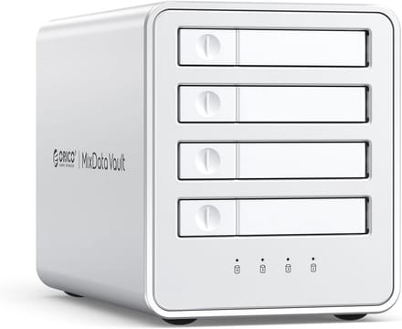 Aluminium RAID Hard Drive Enclosure 4-Bay 2.5 SATA SSD/HDD Docking Station met Ventilator