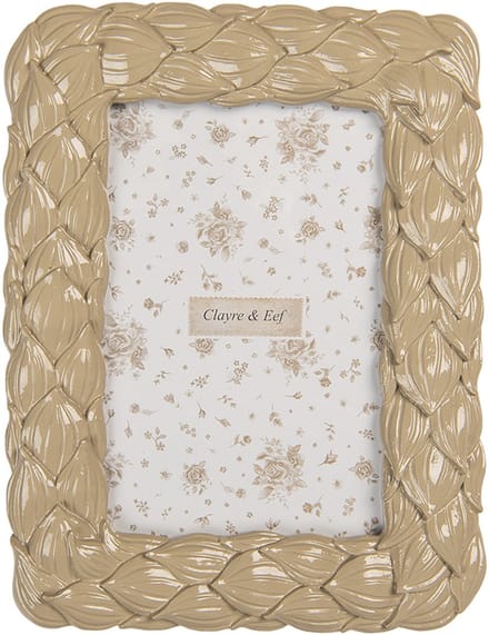 Clayre & Eef Fotolijst 10x15 cm Beige Kunststof