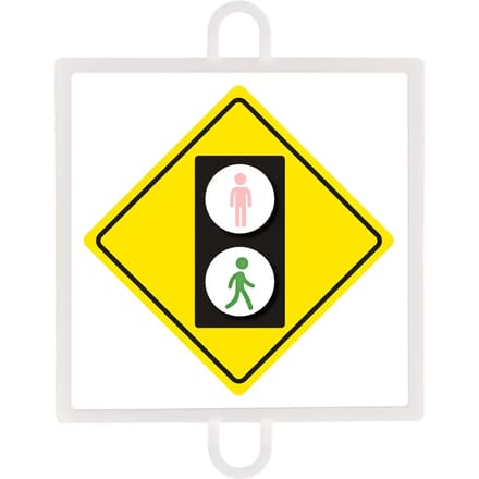 Waarschuwingsbord nr. 4 (voetgangersgroen)