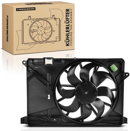Frankberg 1x Motorradiateur Enkele ventilator