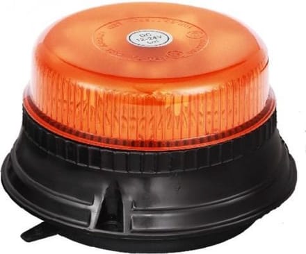LED Beacon / Dakflitser - 8 LED - R10 / R65 - Oranje - Roterende leds