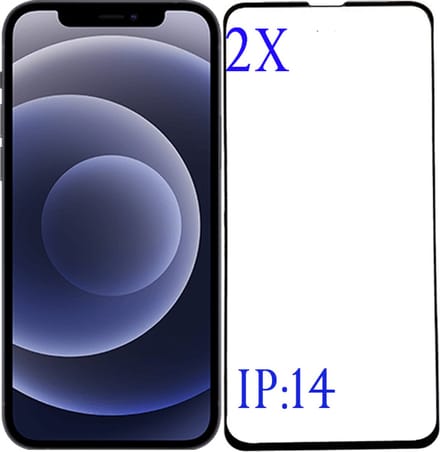 Apple iPhone 14 Screenprotector Beschermglas Glazen bescherming Screenprotector HD 9H beschermings glas geschikt geschikt voor Apple iPhone 14 - 2stuk.