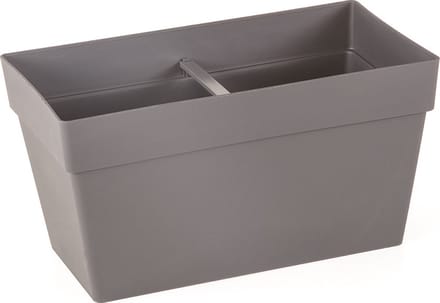 2st Elegante Mansion drainage Bloembak antraciet kruidenbak 30x17 Rechthoek Bloempotten