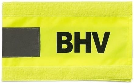 BHV armband - Geel - Klitteband