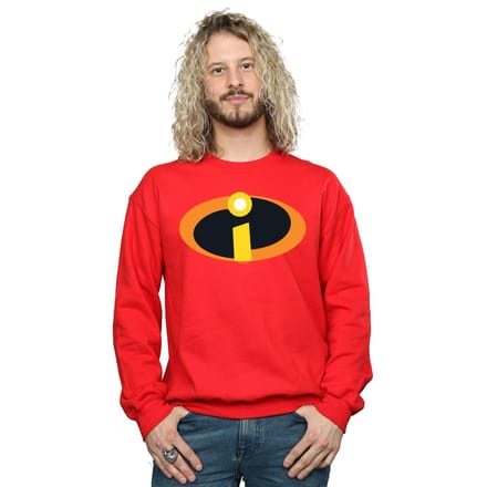 Disney Heren The Incredibles Logo Sweatshirt (Rood)