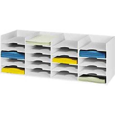 Sorteerstation, A4, polystyreen, voor kasten, 20 vakken, B 897 x D 304 x H 313 mm