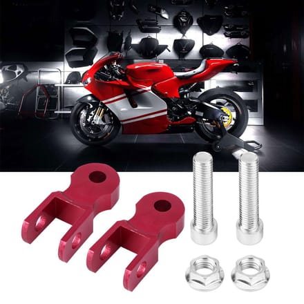 2 stuks Universeel Motorfiets Demping Verhogingsapparaat Schokdempers 5cm Chassis Rood (w  Schroef) gray