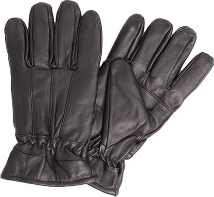 Leren handschoenen - Warme handschoenen - Zwart - maat M/L