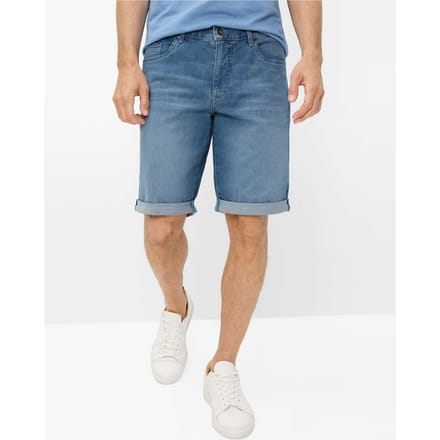 Eurex Heren Bermuda  Style BRAD BLEACHED, denim lichtblauw, maat 24U