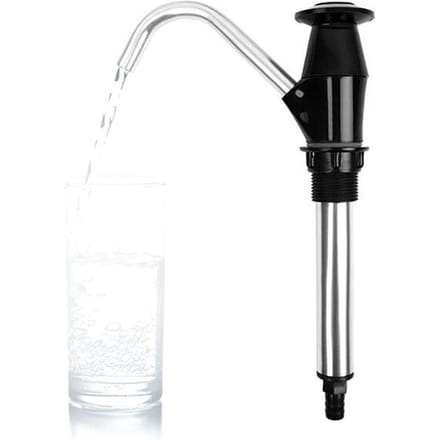 Handwaterpomp Draagbare Handmatige Spoelbakwaterpomp Kraan voor RV Reizen Kamperen Aanhangwagen zwart