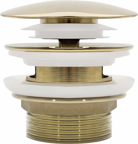 Rea Wastafel Afvoerplug Clickwaste Universeel - Goud - 7X7X7,2Cm
