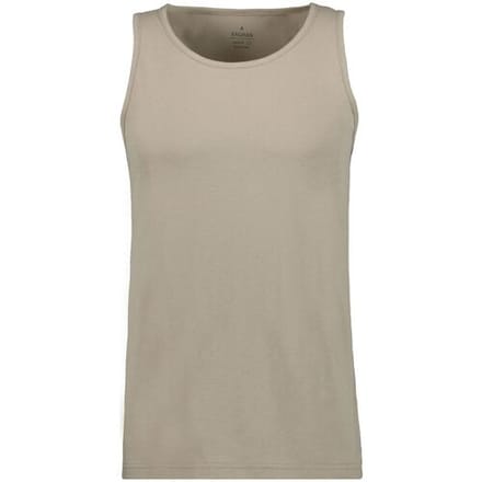 Ragman Ondermode Uni Tank Top Single Jersey Walnut / male
