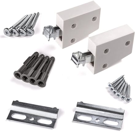 4 stuks SOTECH kastophanger, complete set, wit, kastophanger, draagvermogen max. 120 kg
