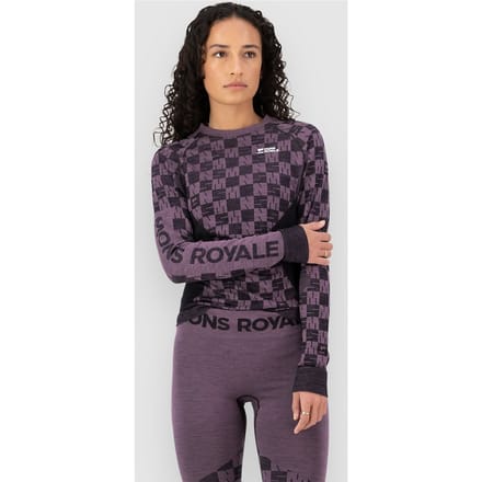 Dames T-shirt lange mouwen merino wol Mons Royale Ascender