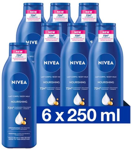 NIVEA Verzorgende Body Milk 6x250ml