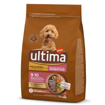 3kg(2x1,5 kg) Ultima Mini Sensitive Lachs Hundefutter trocken