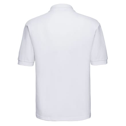 Russell Heren Polycotton Pique Poloshirt (Wit)