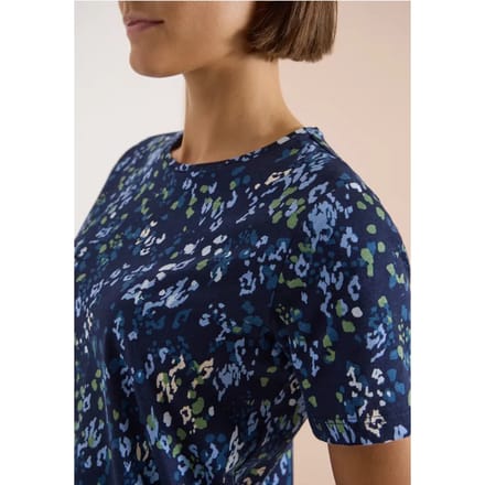 Shirt met ronde hals en opdruk