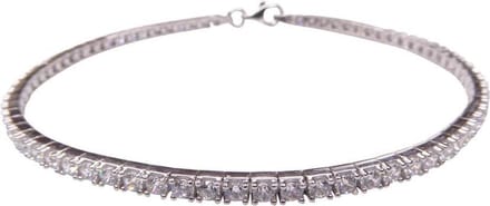 Wit gouden Christian hanger met diamant