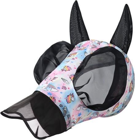 Imperial Riding - Vliegenmasker met Neus - IRHTrail ride - Unicorn - Maat Full