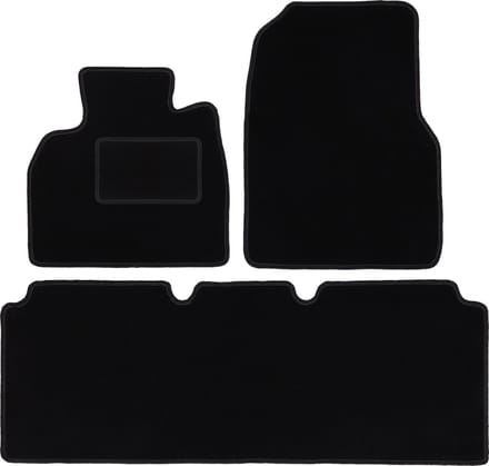 Zwarte veloursmatten voor: Renault Espace IV minivan (2002-2014)