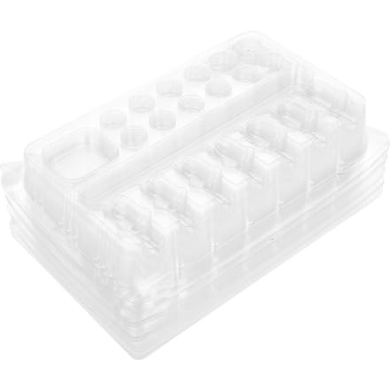 Pro 20 stuks Bakjes Transparant Wegwerp DGT Plastic Tattoo Cartridge Naald Houder Stand white