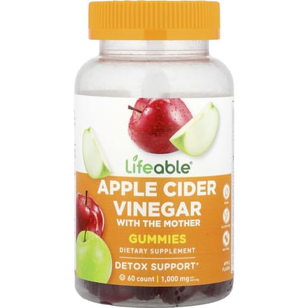 Lifeable Appelazijn Gummies, Appel, 60 Gummies