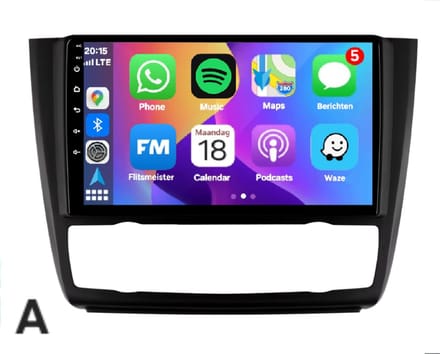 Autoradio 2/32 met Carplay en Android auto | Geschikt voor Bmw 1 serie E87 E81 E82 E88 2004-2012 | Radio scherm met Navigatie | 2004 2005 2006 2007 2008 2009 2010 2011 2012 | M