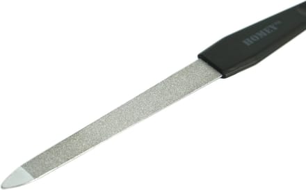 Homey's nagelvijl - 13cm - RVS - mat zwart - compact formaat