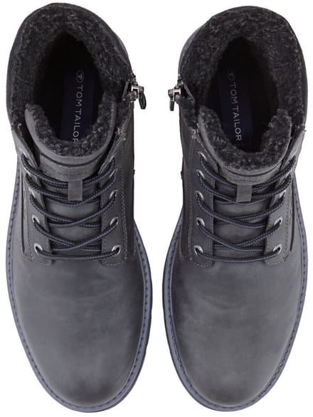 Tom Tailor Denim - Waterdichte laarzen met voering - Maat 44 - coal
