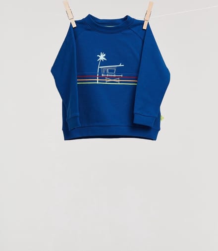 Billie-Ray x Woody - Unisex Sweater - Blauw - 3/6 maand