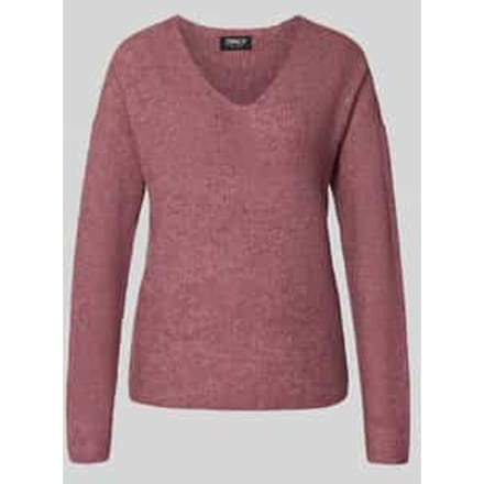 Only Trui Onlcamilla V-neck L/s Pullover Knt 15204588 Renaissance Ros/melange Dames Maat - M