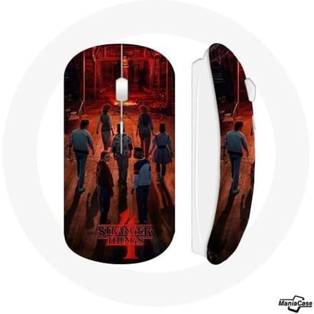 Souris Sans Fil - Stranger Things - Saison 4 - Rouge - USB - Fan Art