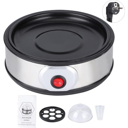 Mini Multifunctionele Eierkoker Roestvrij Staal Kleine Ontbijtmachine black