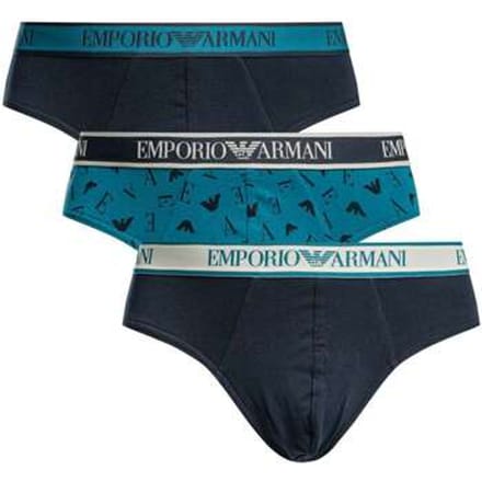 Emporio Armani Katoenen Stretchlegging Met 3 Pakjes, Blauw