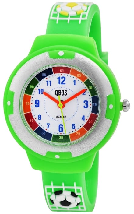 QBOS QBOS kinderhorloge Riley, Mineralglas
