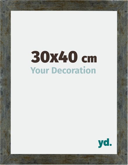 Your Decoration - Fotolijst 30x40 cm - MDF - Blauw Goud Gemeleerd - Mura