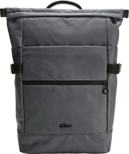 s.Oliver Laptop rugzak Rugzak met laptopvak Backpack Grey / Black Grijs