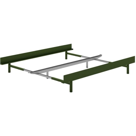 Moebe Bed 90-180 cm - pine green - Höhe 29 cm