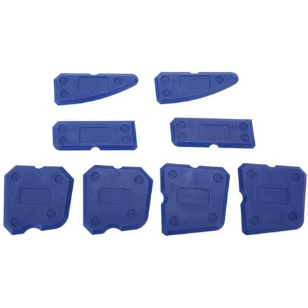 8PCS Kit Voegmiddelgereedschap Silicone Glas Cement Kit Voegschraper voor Afdichtmiddel Voegmiddel Afwerking Afdichten blue