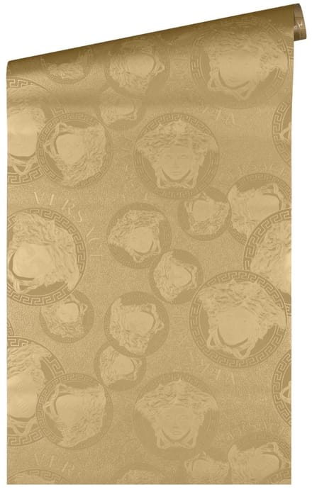 SATIJN GLANZEND GOUD KLASSIEK BEHANG | Design - goud - A.S. Création Versace 5